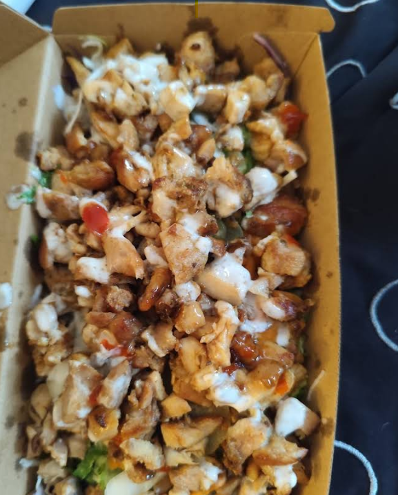 Souvlaki Spot wrap and sides